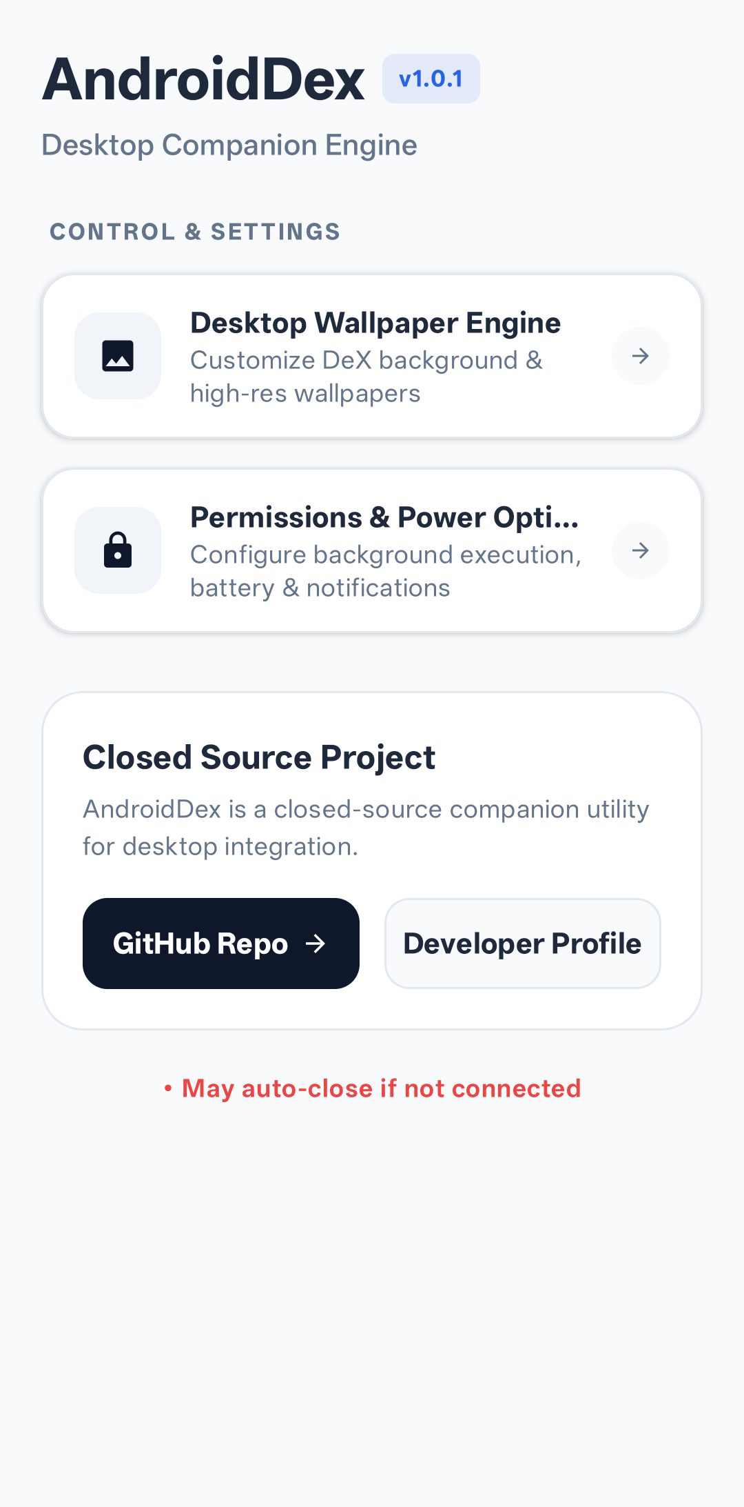 Android DEX Companion Engine