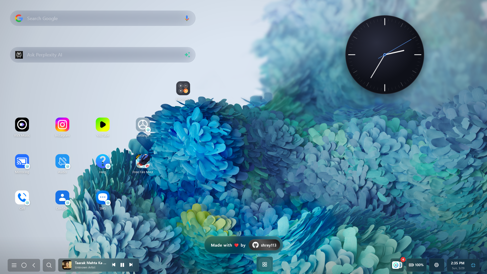Android DEX Desktop Workspace